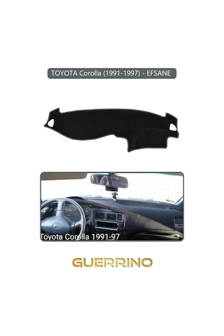 Toyota Corolla 1991-1997 - Efsane Torpido Koruma Halısı Gri Kenar