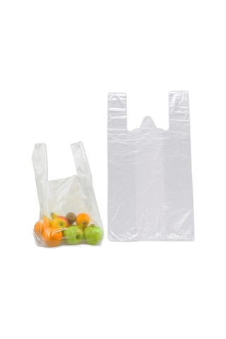 Kalbi Ticaret Beyaz Poşet 150 Adetli 1. Kalite Büyük Boy Hışır Atlet Poşet