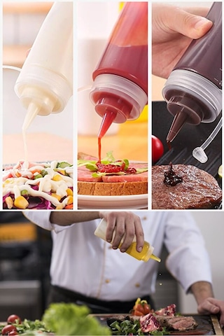 1 Adet Pratik Masterchef Sızdırmaz Kapaklı Plastik Yağ Şişesi Yağdanlık Sos Şişesi 700 Ml Şeffaf Diğer