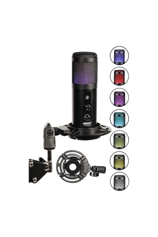 V5 Rgb Set Usb Oyuncu Ve Yayıncı Mikrofonu Condenser Stüdyo Kayıt Gaming Tiktok Twitch Canlı Yayın Discord Youtub