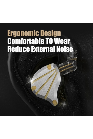 Skycity Mavi Qkz Tıtan Metal Kulak İçi Kulaklık, Telsiz Kontrol, Değiştirilebilir Kablolu, Mikrofonlu Spor Kulaklık Standart Versiyonu