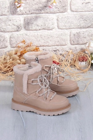 Trender Lina Filet Bej Kız Çocuk Bot & Bootie Bej
