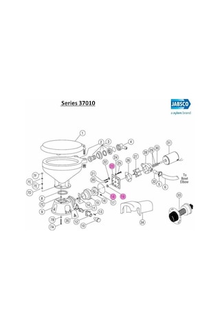Jabsco 37018-0000 Wearplate Kit Düz Motorlu Tip