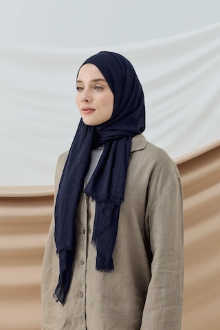 Modakaşmir Aminenesil Lacivert Bambu Şal