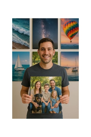 Premium Kişiye Özel 12 Adet Metal Poster Tablo Full Hd Kalite Baskı 10x15 Cm Çok Renkli