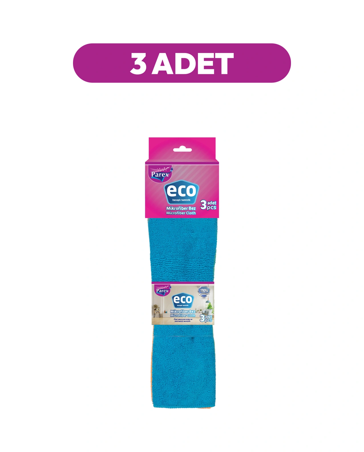 Eco 3 Lü Mikrofiber Bez Açık Üçlü Paket Diğer