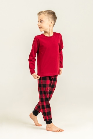 U.S. Polo Assn. Erkek Çocuk Pijama Takımı Baskılı Kırmızı Uzun Kol Pijama Takımı Us2647-c-v3 Us2647-c-v3