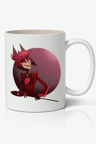 Hazbin Hotel Alastor Anime Temalı Beyaz Kupa Bardak Arkadaşa Sevgiliye Hediye Beyaz
