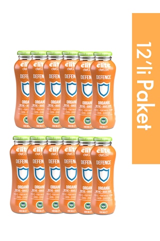 12'li Organik Defence %100 Meyve-sebze Suyu 200 Ml