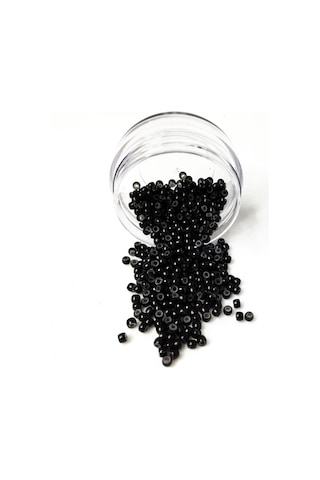Siyah Mikro Kaynak Saç Boncukları 500’lü Kutuda