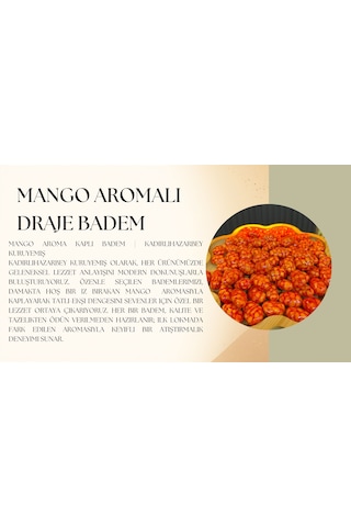 Kadirlihazarbey Mango Aromalı Draje Badem 50 Gr