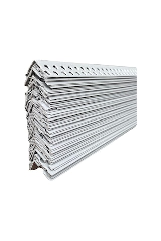 Pvc Alçı Köşe Profili Sırtsız 2.7 M 100 Adet/Paket