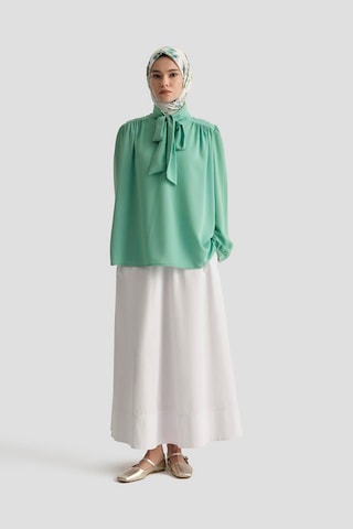 Armine Trend Boyun Kurdele Desenli Tunik-mint 25yt303 Mint