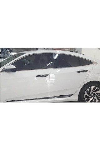Honda Civic Fc5 Kapı Direk Kaplama - Piano Black