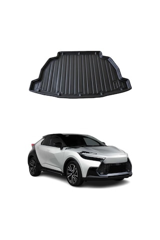 Toyota C-hr 2023+ Uyumlu Araca Özel Kauçuk Tpe Bagaj Havuzu Siyah Ses Sistemsiz İçin