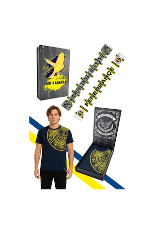Fenerium Fenerbahçe Erkek Trıbun Halftone Logolu Tshırt Şal Uv Kutulu Lacivert