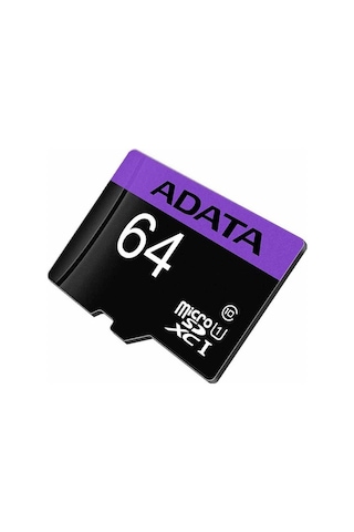 Pazly Adata 64gb Yüksek Hız Micro Sd Kart - U1 C10, 1080p Video Kayıt, Dayanıklı