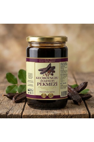 Bozkır Tahin Merkezi Doğal Katkısız Keçiboynuz Harnup Köy Pekmezi 800 G