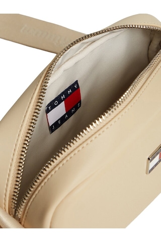 Tommy Hilfiger Kadın Marka Logolu Günlük Kullanıma Uygun Krem Omuz Çantası Aw0aw19042 Aes