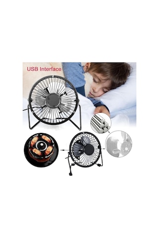 Masa Üstü Usb Fan Soğutucu Vantilatör Klima Usb Girişli Metal Serinletici Fan Mini Vantilatör Fan Klima
