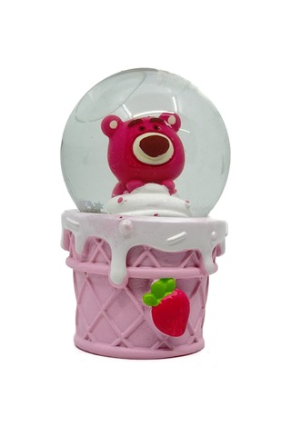 Işıklı Kar Küresi Pembe Ayıcık 7 Cm