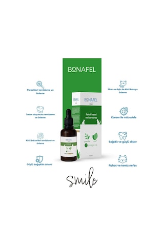 Bonafel Kedi ve Köpekler İçin Ağız Sağlığı Damlası 50 ML