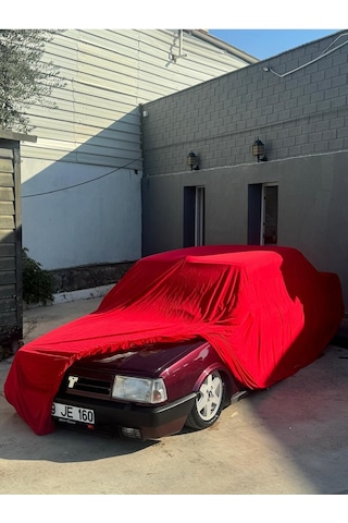 Tofaş Unıversal Kırmızı Penye Araç Brandası