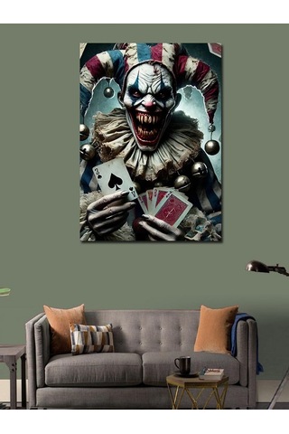 Kanvas Tablo Palyaço Joker 50cmx70cm