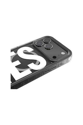 Diesel Apple iPhone 17 Pro Max Uyumlu Magsafe Destekli Biscotto Bumper Kılıf - Siyah