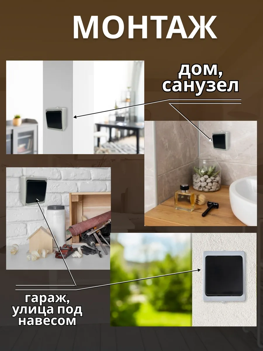Stekker Dış Mekan İçin Su Geçirmez Yüzey Montajlı Ip54 Anahtar 172503089