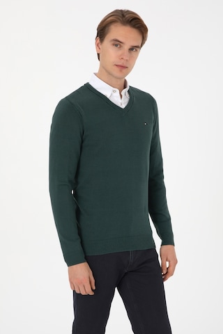 U.s. Polo Assn. Erkek Koyu Yeşil Kazak /triko 50313668-vr079 Koyu Yesıl