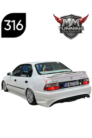 Mm Tunning Toyota Corolla Bagaj Üstü Spoiler Mm Tunning Toyota Corolla Bagaj Üstü Spoiler