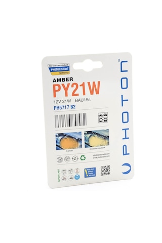 Photon Sinyal Ampülü Py21w Turuncu Amber 93 Ampül Şaş Tırnak İkili Paket