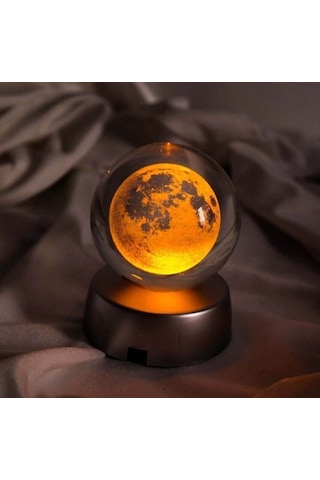 Ay Cam Küre Işıklı - Renk Değiştiren , Rengarenk