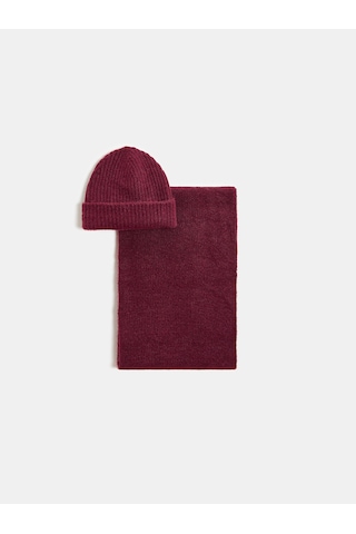 Dilvin A003 Atkı Bere Takımı-bordo Bordo