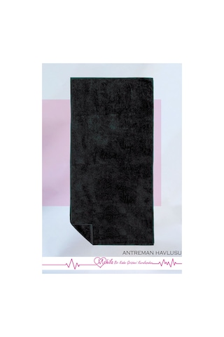 30x85cm Sporcu Havlusu Pamuklu, Anti Bakteriyel, Ter Emici Fitness Plates Boks Tenis Spor Havlusu Siyah