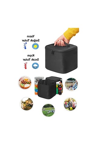 Termal Çanta, 8 Litre Kapasite İle Gıda Ve İçeceklerinizi Korur Açık Bej