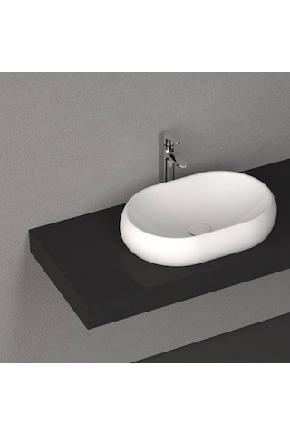 İsvea - Sentimenti Dolap Uyumlu Lavabo Beyaz 60 Cm Dekorsuz - 10sm65060sv Beyaz