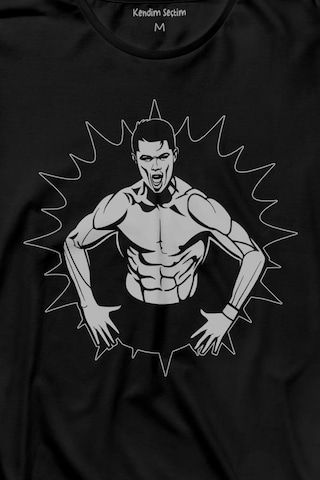 Cr7 Cristiano Ronaldo Kaslı Vücut Manchester United Uzun Kollu Tişört Baskılı T-shirt 001