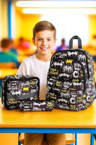 Newbag Yarasa Erkek Sırt Okul Çantası-3'lü Set Yeni Sezon