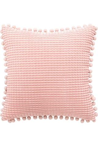 Wezone Modern Minimalist Pembe Mısır Tanesi Dokulu Kadife Yastık Kılıfı - 45x45cm, Ev Dekoru, Rahat, Temizlenmesi Kolay Yastık İçeriği Yok Diğer