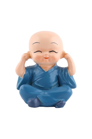 Reçine El Sanatları Süsleme Dört Küçük Buda Rahipleri Heykelciği Otomotiv Ev Dekorasyonu