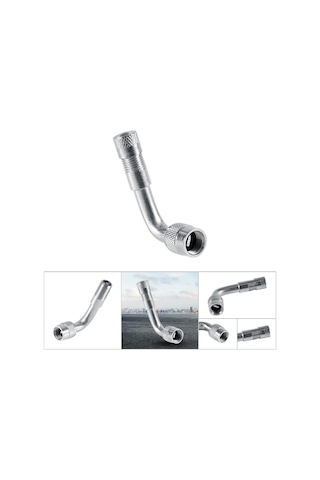 Ximistore9 135 Gümüş Nikelli Lastik Valfi Şantiye Uzatıcı Borusu - Araba, Motosiklet, Elektrikli Araçlar İçin Basit Kurulum, Hava Sızıntısı Yok