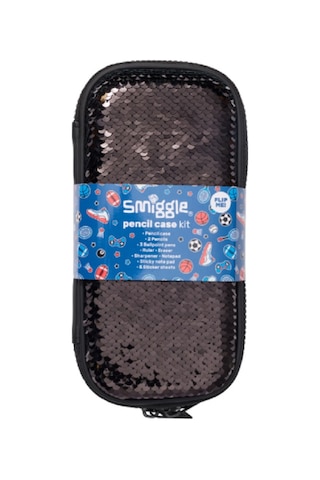 Smiggle Sihirli Payetli Küçük Sert Kapaklı Kırtasiye Hediye Paketi Siyah