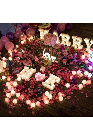 Jeehugo Kırmızı Kalp Şekilli Led Dekoratif Işık - Ip42 Su Geçirmez - Sadece Sıcak Beyaz Aydınlatma - 2xaa Pil İle Çalışır Pil Dahil Değil - Parti, Düğün, Ev Dekorasyonu İçin Uygun Kırmızı