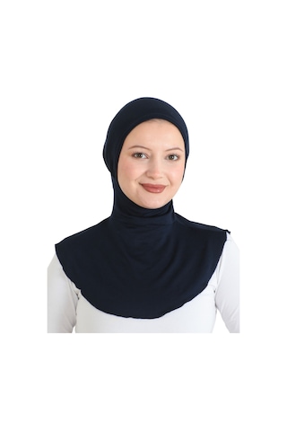 Modish Group Kadın Boyunluklu Hijab Tesettür Pratik Spor Bone - Sarı Lacivert
