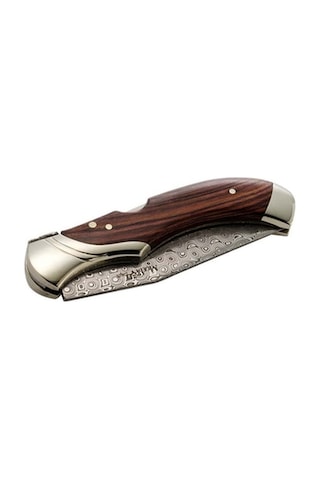 Muela Gl 9,5cm Kingwood Sap Damascus Kamp Çakı Çok Renkli