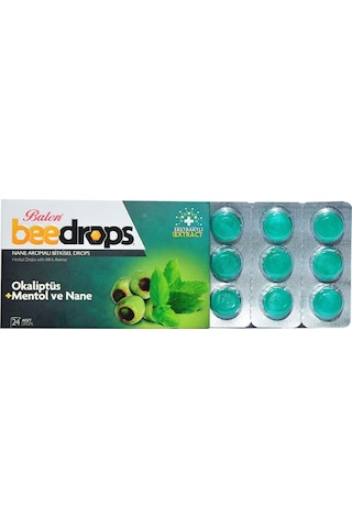 Balen Beedrops Okaliptus Mentollü Nane Aromalı Drops 24 Adet 2 Adet