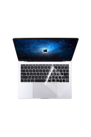 Lexroo Macbook Uyumlu 13.3' Air 2020 A2337 Klavye Koruyucu Şeffaf Silikon Ped - Renksiz