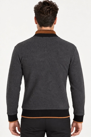 9021 Dewberry Erkek Sweatshırt-diagonal Antrasit-2